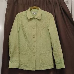 Coldwater Creek Quilted Silk Jacket PM